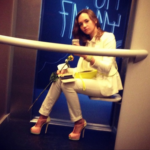 Giuseppe Zanotti Open toe neon pumps - Picture 4 of 7